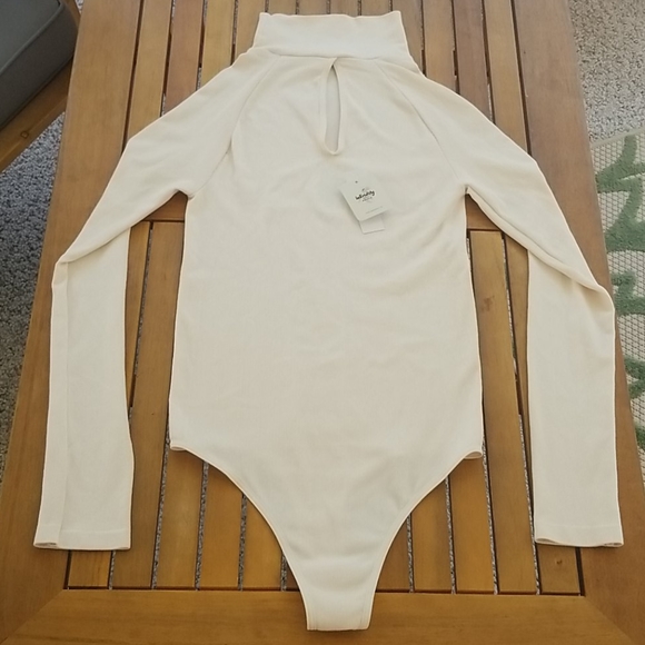 Free People Ribbed Long Sleeve Bodysuit XS/S - Picture 5 of 6